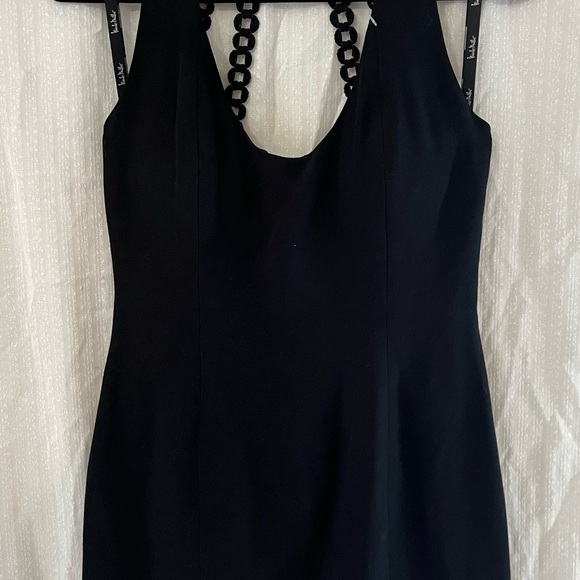 Nicole Miller Black Embellished Backless Bodycon Dress - Picture 2 of 9